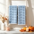 thumbnail image 5 of Thanksgiving Pumpkin Fall Print Kitchen Towel Set, 16 x 24 Inch 2Pcs Soft Polyester Decorative Dish Towels, Blue, 5 of 6