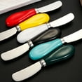 thumbnail image 4 of Butter Spreader Knife, 5.1 Inch Stainless Steel Butter Knife with Ceramic Handle Cheese and Spreader Kitchen Gadgets for Cheese Jams Jelly Peanut, Knives, 4 of 6