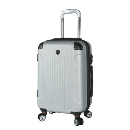 Chicago 2.0 20 Expandable ABS 8-Wheel Spinner Rolling Carry-on - Silver