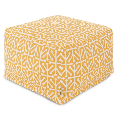 UPC 859072202849 product image for Majestic Home Goods Indoor Outdoor Treated Polyester Citrus Aruba Ottoman Pouf | upcitemdb.com