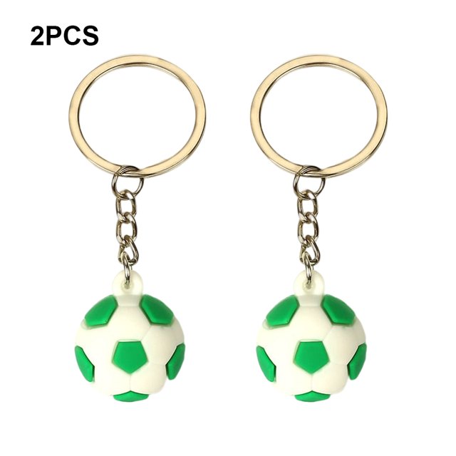 2Pcs Keychain Mini Cartoon Key Ring Modern Auto Charm Handmade Girl Exquisite Bag Durable Auto Pendant Decoration Party Gifts Green Keychain
