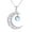 Moon, variant on Celtic Moon Necklace 925 Sterling Silver Celtic Moonstone Pendant Necklace Women's Crescent Jewelry Gift for Women