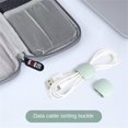thumbnail image 3 of High-quality Winding Buckle Data Line Storage 2.5cm × 3.2cm × 1.3cm Headphone Cable Arrangement Pvc Wire Control Tools Smooth 3g Sakura Pink, 3 of 6