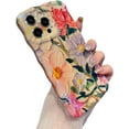 thumbnail image 6 of Retro Flower Floral Oil Painting Compatible with iPhone Case (Green,iPhone 13 Pro Max), 6 of 6