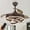 Coffee, variant on 42" Modern Coffee Retractable Ceiling Fan with Dimmable Light Kit and Remote Control, DIY Shape Ceiling Fan with 6-Speed and Reversible Blades