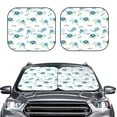 thumbnail image 2 of Lukts Sea Turtle Print 2 Piece Car Sun Shade Windshield,Foldable Car Shade Front Windshield with Keeps Your Vehicle Cool-Large, 2 of 6