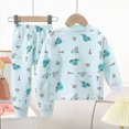 thumbnail image 2 of NOLDARES Baby Infant Girl Clothes Fall Winter Outfits Long Sleeve Soft Tee and Elastic Waist Pants 2pcs Set for Play(Mint Green,18-24 M), 2 of 9