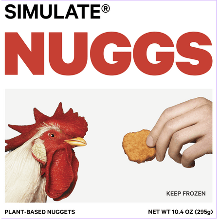 Simulate Nuggs Frozen Plant Based Meat Chicken Nuggets, 10.4 oz (Frozen)