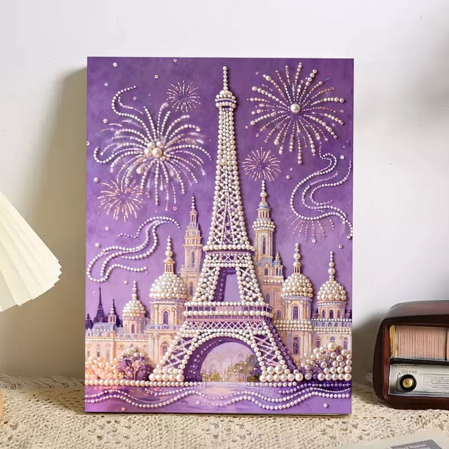 Rewenti Special Shaped Kit - Tower DIY Pearl Art For Home Wall Decor