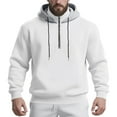 thumbnail image 5 of IWRICH Mens Casual Cotton Hoodies Drawstring Quarter Zip Pullover Sweatshirts XL, 5 of 8