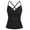 Black, variant on Hilor Womens Underwire Tankini Top Swimwear Twist V Neck Swimsuits Tummy Control Crossback Bathing Suits Top Only