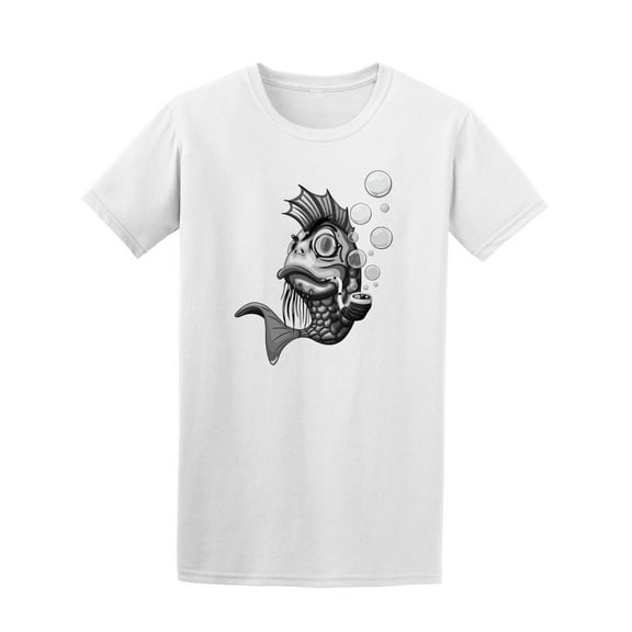 Smoking Fish Bubbles Tee Men's -Image by Shutterstock
