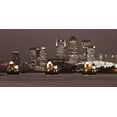 thumbnail image 2 of Frank, Assaf 24x14 Black Ornate Wood Framed with Double Matting Museum Art Print Titled - Canary Wharf skyline, 2 of 4