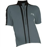 M-Wave Women's Bicycle Jersey, Dark Grey/Black, Small/Medium