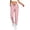 Pink -CJ40, variant on IYYVV Stretch Active Pants for Women Comfy Fit Quick Dry Athletic Pants Running Hiking Joggers with Zipper Pockets Army Green XL