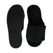 Isotoner Sculpted Terry Adjustable Open Toe Slide Slippers (Women)