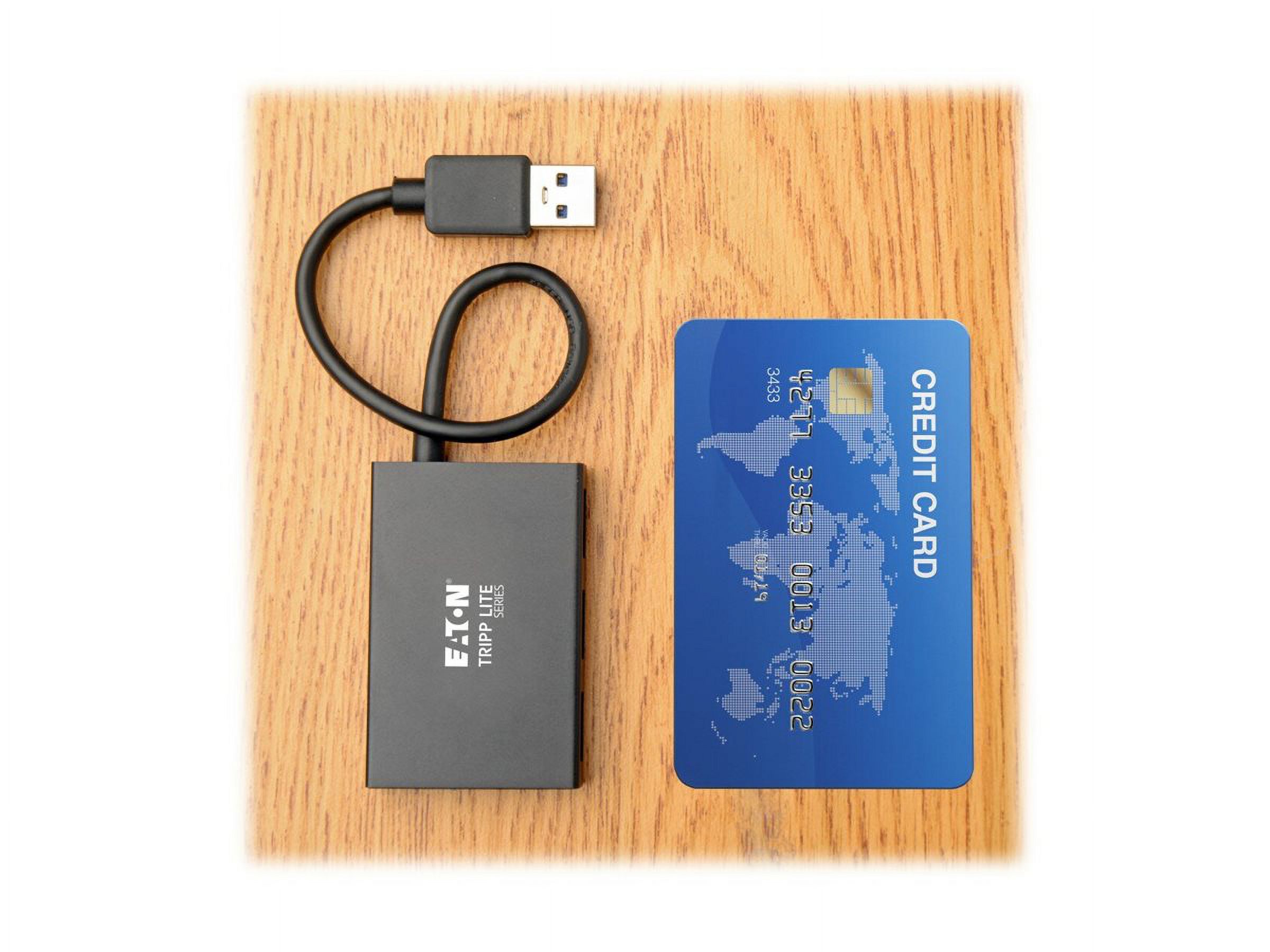 Tripp Lite USB 3.0 SuperSpeed Slim Hub 5Gbps 4 USB-A Ports Portable, Aluminum