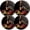 red wine and grapes, variant on Stove Burner Covers, Set of 4, Round Cover for Electric Gas Stove Burner,8 and 10 Inch,Pink And Golden Marble