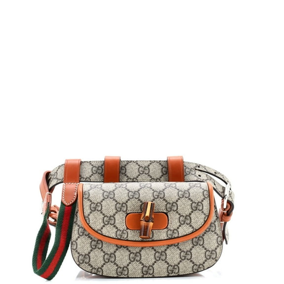 Pre-Owned Bamboo 1947 Belt Bag GG Coated Canvas Mini By Rebag