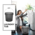 thumbnail image 4 of GOOHOCHY Cubo de plástico grueso con asa para lavado de coches, uso doméstico y acampada al aire libre, cubo de agua multiusos para limpieza y almacenamiento, 13 l, 4 of 8