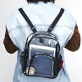 thumbnail image 3 of Mochila transparente de PVC para ordenador portátil mochila escolar de moda resistente al agua para mujeres y hombres, 3 of 9