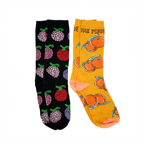 One Piece, Adventures of Fun, 2 Piece Sock Set, Multicolor
