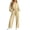 Yellow, variant on Kctiaxy Sweatsuits Women 2 Piece Outfit Crew Neck Long Sleeve Pullover Crop Tops and Drawstring Wide Leg Pants Fashion Matching Lounge Sets