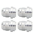 thumbnail image 3 of AN8 Thread Connector, Aluminum Alloy Universal Male Thread Billet Standard Size 4PCS With 3/4in Flange For Auto Maintenance, 3 of 8