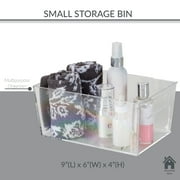 Simplify Small Plastic Storage Bin in Clear