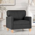 Accent Chairs for Living Room with Arms Oversized Big Chairs Mid