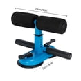thumbnail image 2 of ZPAQI Double Suction Cup Sit Up Bar Assistant Exercise Stand Padded Ankle Support Workout Equipment for Gym Fitness, 2 of 14