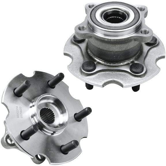 Detroit Axle - AWD Rear Wheel Bearing Hubs for 2006-2018 Toyota RAV4, 2007 2008 2009 2010 2011 2012 2013 2014 2015 2016 2017, Replacement Wheel Bearing and Hubs Lexus NX200t NX300 NX300h