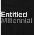 thumbnail image 2 of Entitled Millennial Funny Sarcastic Unisex Plus Fleece Graphic Sweatshirt Brisco Brands 2X, 2 of 5