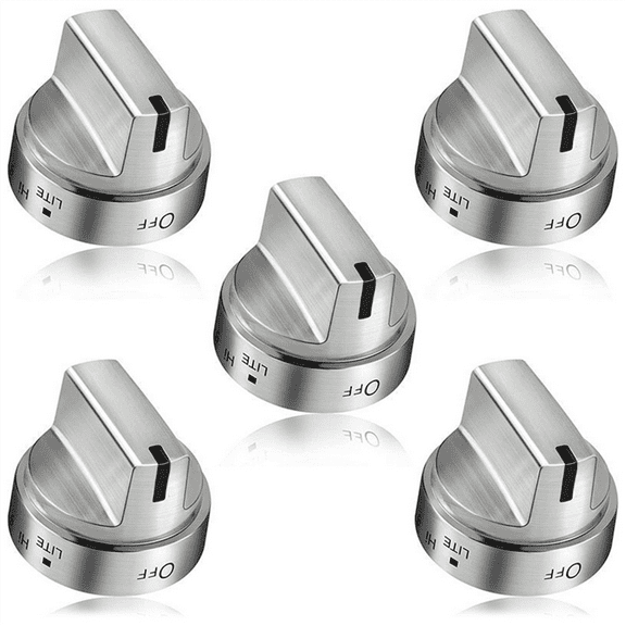5PCS WB03X24818 Stainless Steel Stove Knob Replacement