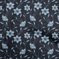 thumbnail image 1 of oneOone Viscose Chiffon Medium Blue Fabric Floral Fabric For Sewing Printed Craft Fabric By The Yard 42 Inch Wide, 1 of 5