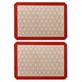 thumbnail image 3 of 2 Alfombrillas de Silicona para Hornear Macarrones - para Moldes para Hornear - FabricacióN de Macarrones/PasteleríA/Galletas - Antiadherente de Profesional (Rojo), 3 of 5