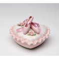 thumbnail image 2 of Ceramic Ballerina Shoe Jewelry Box Heart Shape 4x3.6, 2 of 3