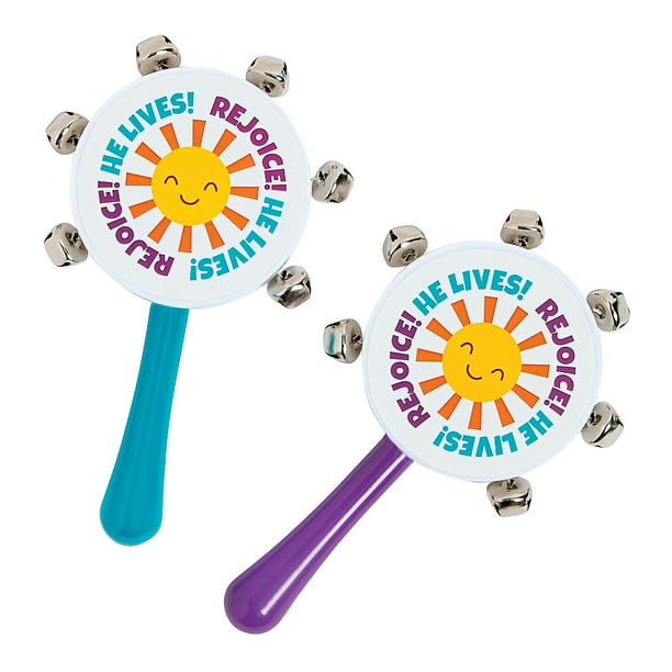 Fun Express Assorted Colors Easter Party Noisemakers, 12 Count