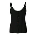 thumbnail image 3 of YUNAFFT Clearance Womens Tank Tops Summer Womens Button Vest Fashion Vest Solid Color Camisole Sexy Sleeveless Tops Discount, 3 of 8