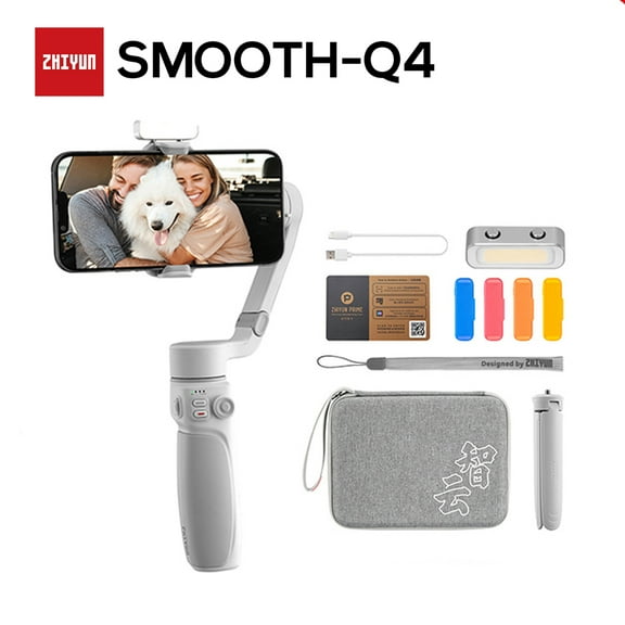 Open Box ZHIYUN Smooth Q4 Combo [Official] Gimbal Smartphone 3-Axis Phone Stabilizer for iPhone 13 Pro Max/Xiaomi/Huawei/Samsung