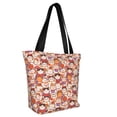thumbnail image 2 of Kll Tote Bag For Women Maneki-Neko Cats Print Shopping Grocery Reusable Bags For Office School Shopping Travel, 2 of 8