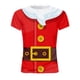 thumbnail image 4 of Camiseta con escote para hombre Patrón impreso en 3D de Navidad Manga corta Pompotops  oipoqjl2348, 4 of 4