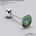 thumbnail image 4 of Body Candy 14G Women 316L Stainless Steel Reverse Alien UFO Abduction Mens Barbell Tongue Ring Body Piercing Jewelry 5/8?, 4 of 8
