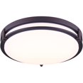 thumbnail image 1 of Gilda LED Flush Mount Light Fixture - Oil Rubbed Bronze, 29W, 16", 1 of 1