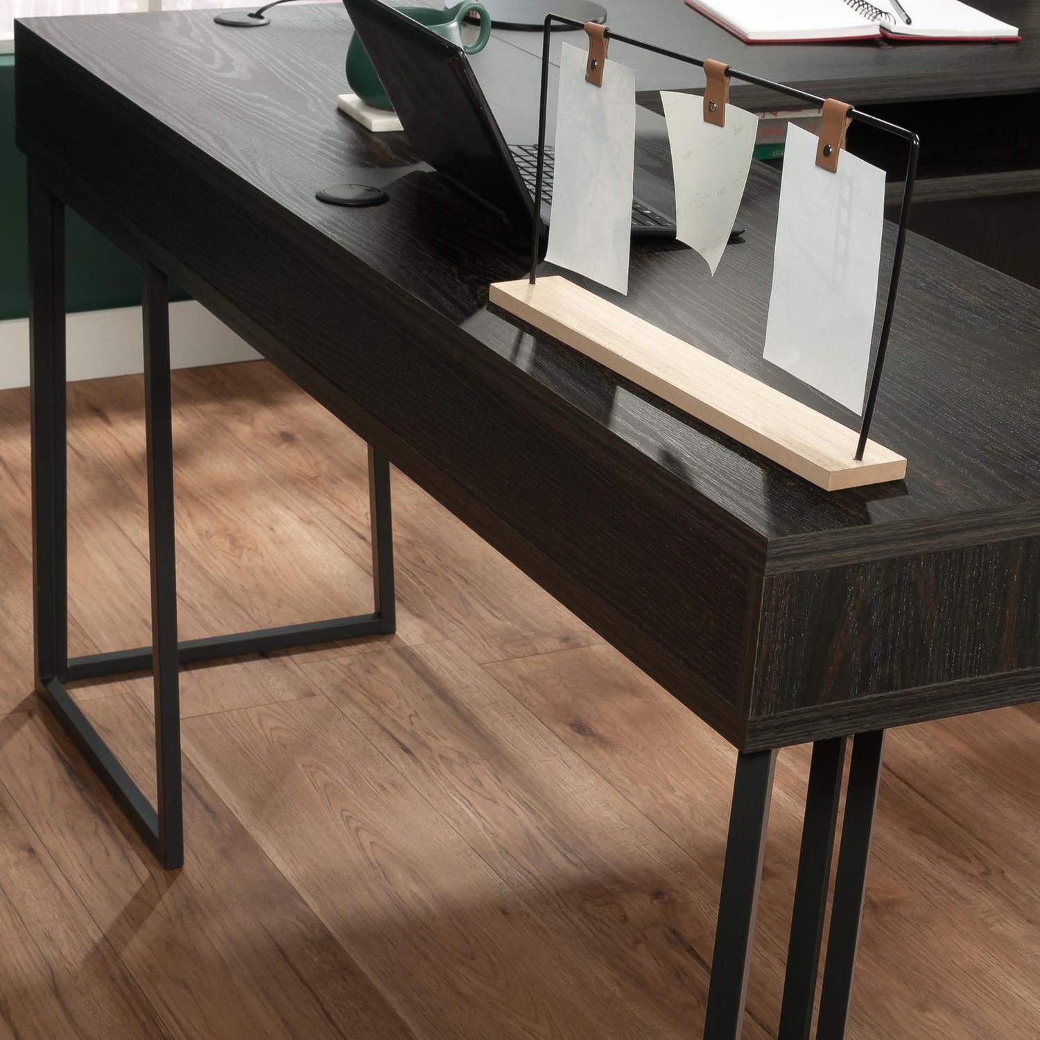 Sauder Canton Lane L-Desk, Brew Oak, 431209