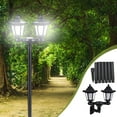 thumbnail image 5 of Herrnalise Double Headed Solar Power LED Way Wall Mount Garden Lamp Light,Exterior Waterproof Wall Lantern Light Fixtures Wall Lamp for Home for Front Porch Garage Patio, 5 of 7