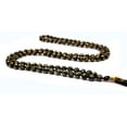 thumbnail image 4 of Black Agate Om Mala Beads - 108 Prayer Beads Hand Knotted Japa Mala, 4 of 4