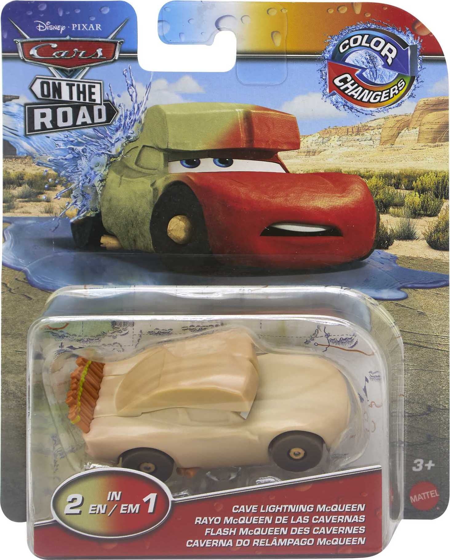 Disney and Pixar Cars On The Road Color Changers Cave Lightning McQueen Toy  Car in 1:55 Scale 