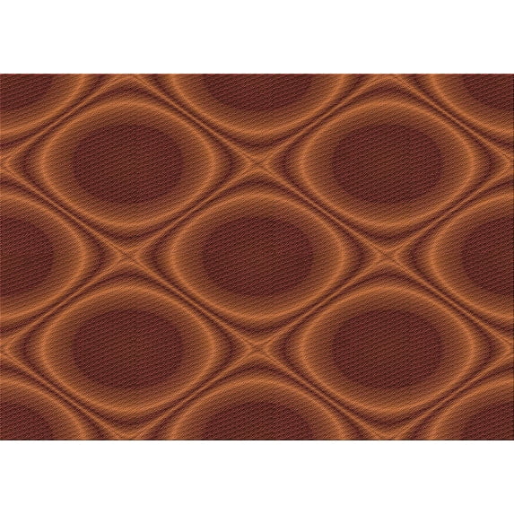 Ahgly Company Machine Washable Indoor Rectangle Transitional Grapefruit Red Area Rugs, 4' x 6'