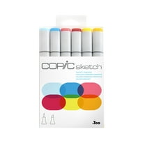 Copic Sketch Marker Set, 6-Colors, Perfect Primaries